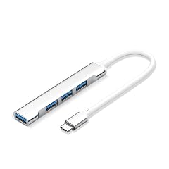 Bluelans USB C Hub USB-C Hub 4 in 1 USB-C and 4 USB-A 5 Gbps Data Ports Ultra-Slim