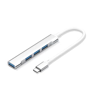 Bluelans USB C Hub USB-C Hub 4 in 1 USB-C and 4 USB-A 5 Gbps Data Ports Ultra-Slim