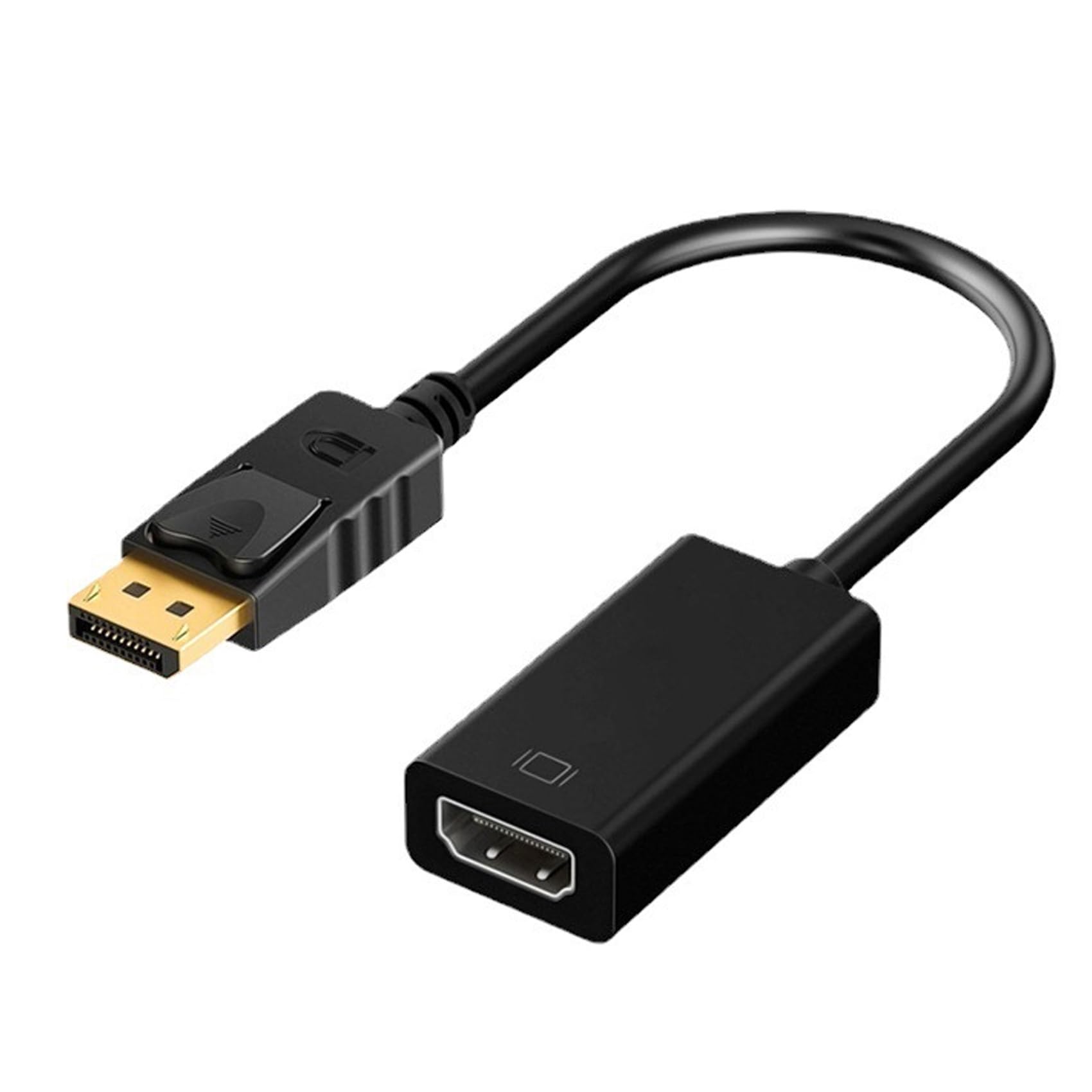 EasyULT DisplayPort (DP) to HDMI Adapter, DP to HDMI Converter Male to Female, 1080P 4K Resolution Converter, for Lenovo, Dell, HP, Asus Laptop/Desktop, Monitor, TV, Graphics Card