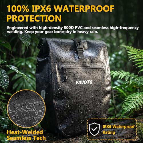Favoto 56L Waterproof Bike Panniers