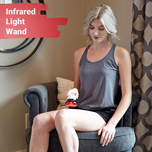 Portable Red Light Therapy Infrared Heating Wand By Infarex, Handheld Heating Lamp With Replacement Red Light Bulb, Provides Targeted Relief For Muscle Pain And Increased Blood Circulation #TOP6