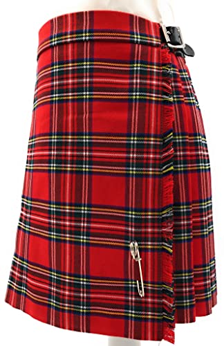 Kilt traditionnel écossais pour filles en pur tartan de la marque Clans of Scotland