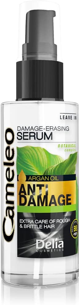 Cameleo – Serum met arganolie – voor beschadigd, droog, ruw en broos haar – Uitstekende herstellende behandeling en regeneratieve verzorging met biomimetische keratine en arganolie – Bescherming