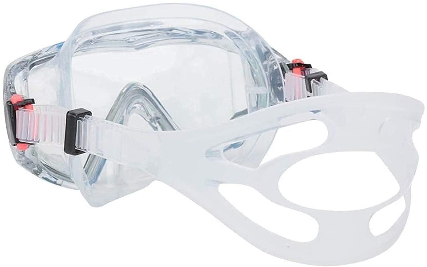 Vollgesichts-Schnorchel-Tauchmasken, Schwimmbrille, Schnorcheln, Tauchen, Schnorchelmaske, Weitsicht, Silikagel, gehärtete Linse, Taucherbrille, Brille für Erwachsene (Gold)