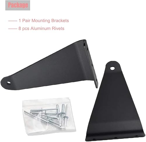 Miniatura 6 de Soportes de montaje para parabrisas de techo superior de tamaño completo para barra de luz LED curvada de 50 pulgadas/52 pulgadas, compatible con