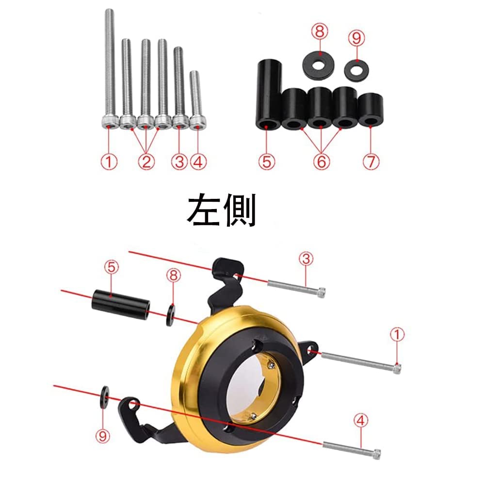 Amazon | LEDISHUN エンジンカバー セット CB650R 2021-2023