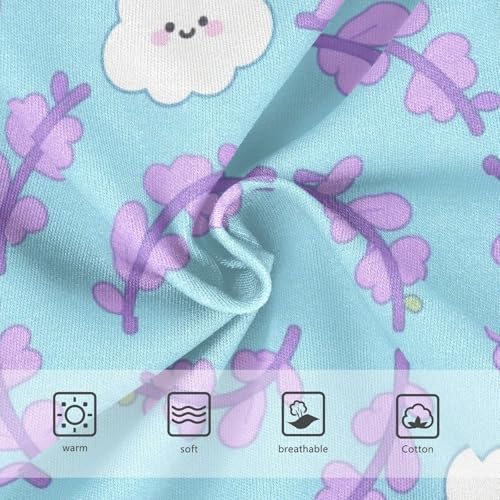 Girls' Underwear Flowers Floral Blue Purple Toddle Brief Panties 2-8 Years 203005803