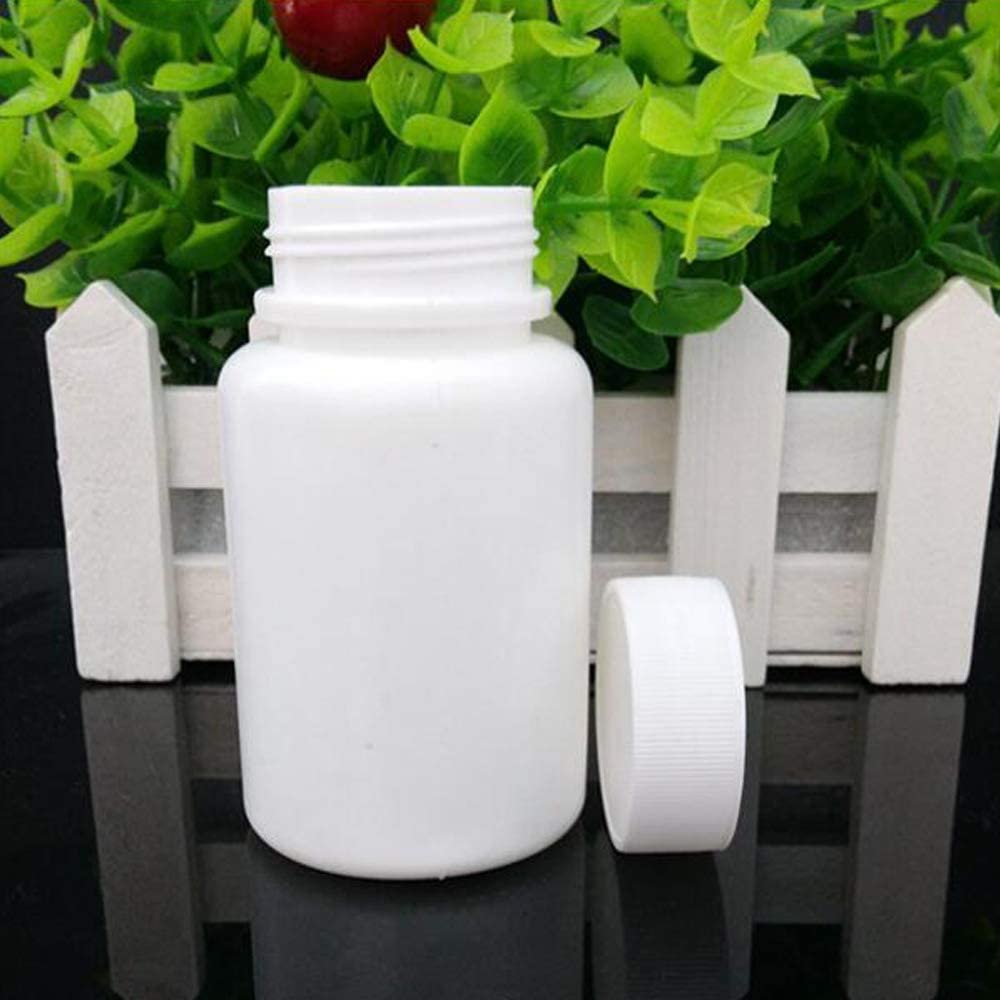 IZZONIPE Plastic Empty Small Mouth Graduated Lab Chemical Container Reagent Bottle Sample Sealing Liquid Medicine Bottle (20PCS 100ml Big)