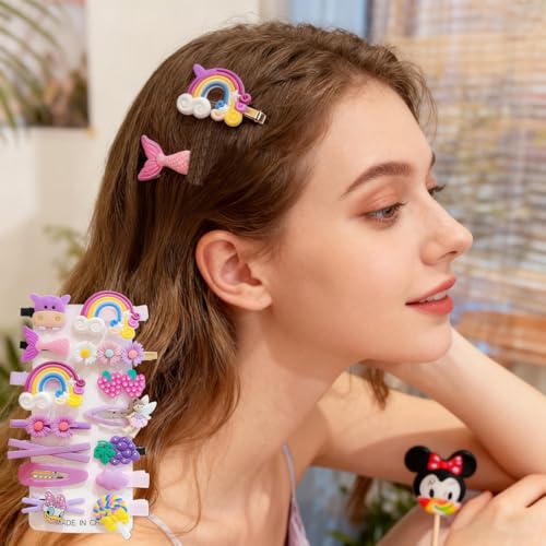 Pinzas para el cabello flores 14 piezas miniatura 3