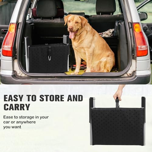 image for Niubya Dog Ramps for Cars, Portable Folding Dog Stairs for Cars, SUV, 