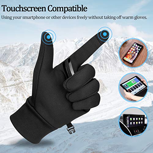 Cevapro Winter Gloves Mens Women Lightweight Running Gloves Touchscreen Gloves