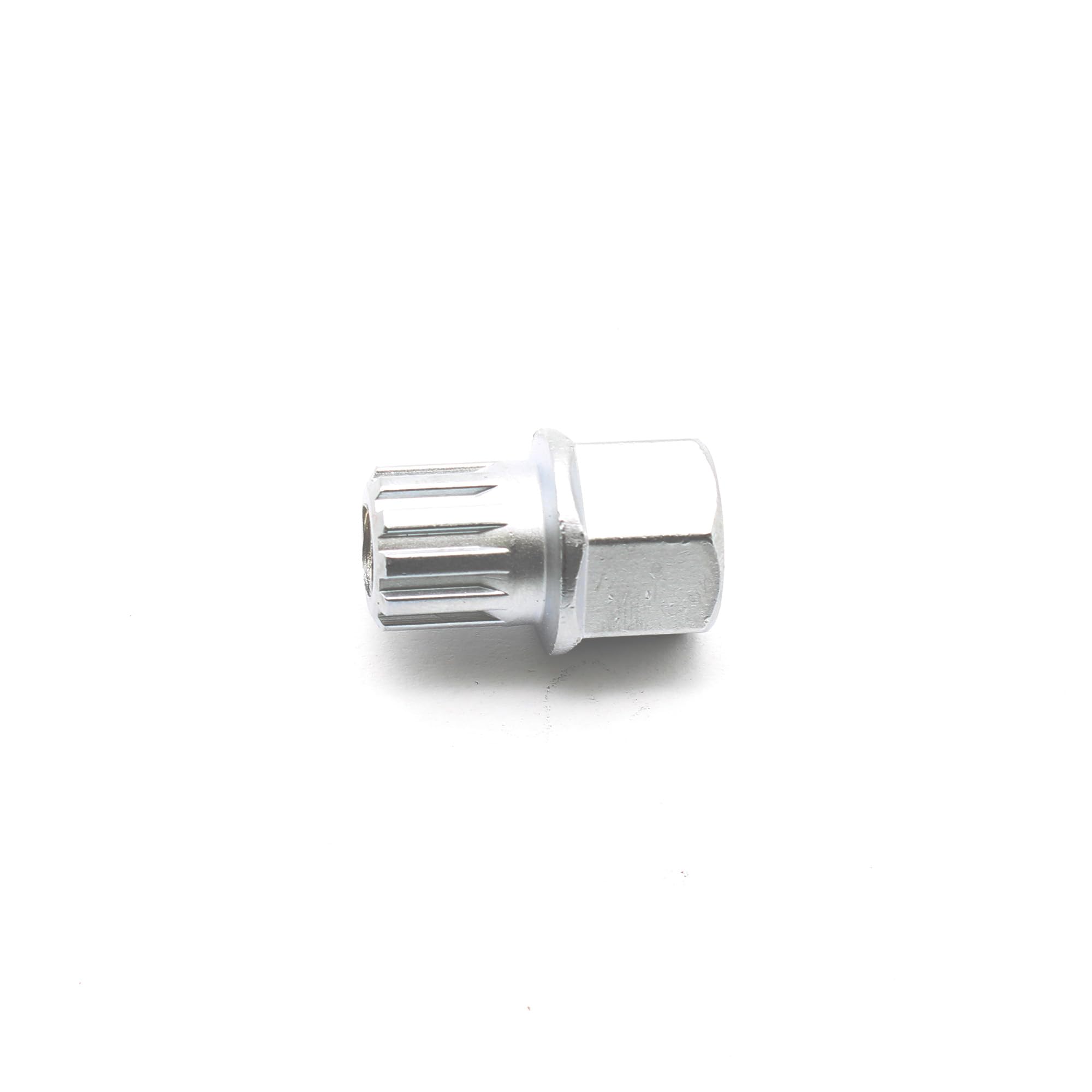 TEMO 56/11Pt Anti-Theft Wheel Lock Lug Nut Removal Socket Key for Vw Audi