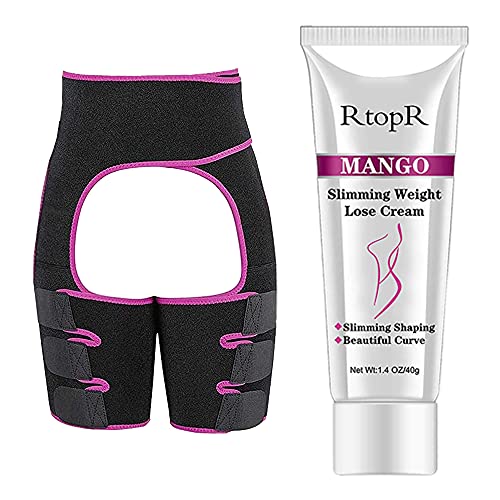 Slimming Cream For Tummy Set with Waist Trainer(Size M) for Women Weight Loss – Slimming Bundle for Better Weight Loss