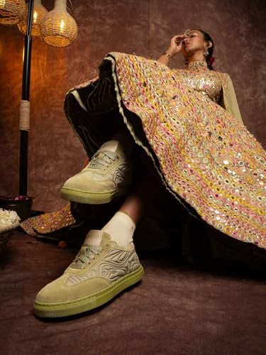 Image of Bacca Bucci Women RANGREZA Ethnic Sneakers for Indian Festive & Ethnic Wear