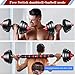 BCBIG Adjustable-Dumbbells-Sets,Free Weights-40lb(20lb*2) Dumbbells Set of 2 Convertible To Barbell A Pair of Lightweight for Home Gym,Women and Men Equipment.