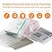 100PCS Clear Bubble Pouches Wrap Bags, 8 x 12 Inch Bubble Out Bag Pouch for Packing & Shipping, Double Layer Bubble Cushion Wrap Bags Protective Bubble Pouches Bags for Moving and Storage