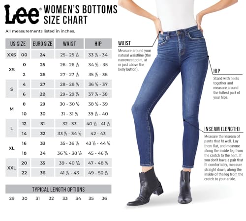 Lee Damen Ultra Lux Comfort with Flex Motion Straight Leg Jeans, Kobaltglanz, 40 Kurz – Ansicht 6
