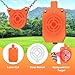 LXVOOEE AR500 Steel Targets for Shooting, 1/2'' Thick Silhouette Metal Targets for Shooting Laser Cut Steel Target, Neon Orange, 10''x16''