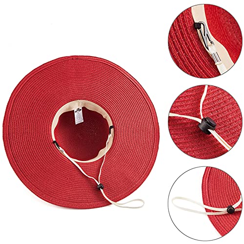 Sombrero de mujer de ala ancha para sol con protección UV miniatura 6