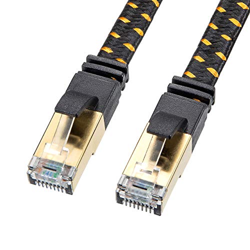 Cable LAN CAT8 Plano 2 m Sanwa Supply RJ45 Negro miniatura 2