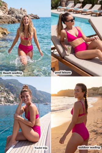Image of Beautikini Period Swimwear Bikini Menstrual Swim Bottoms Leakproof Bathing Suits for Teens Girl