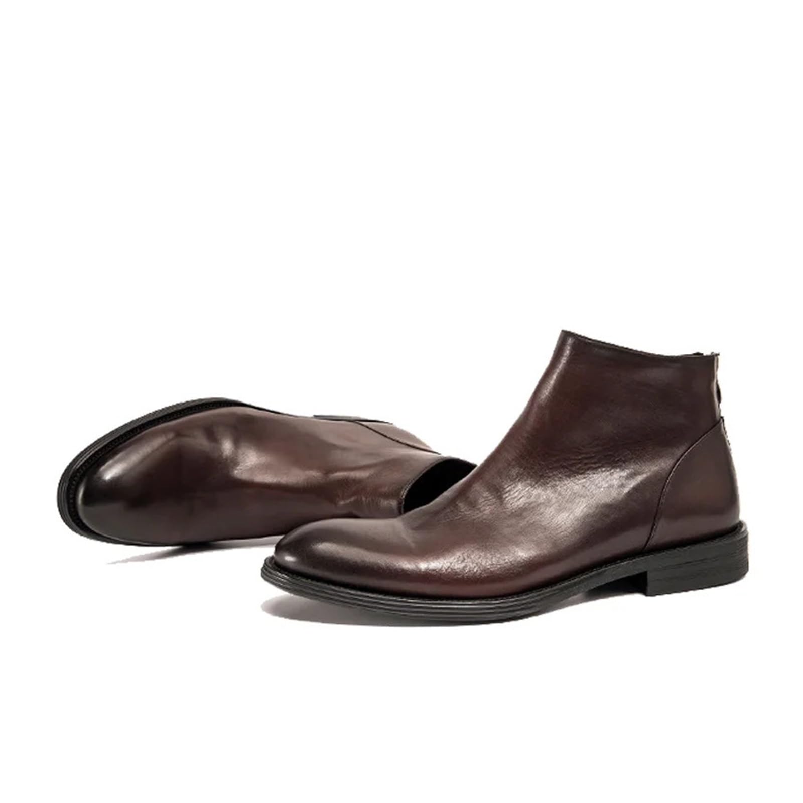 Chelsea Boot Uomo Stivali Eleganti Da Uomo, Chelsea In Vera Pelle, Stivaletti, Scarpe Basse Casual In Stile Britannico