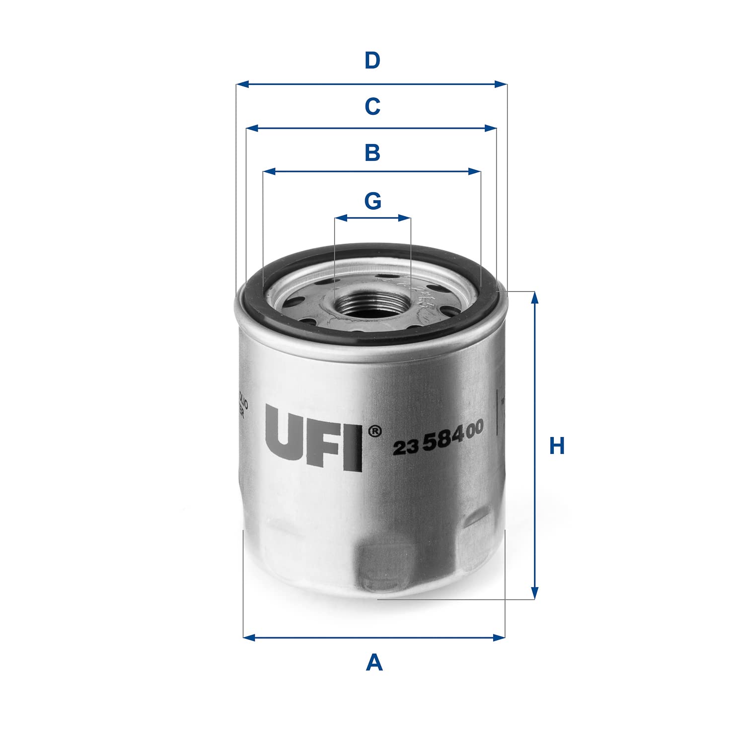 Ufı Yağ Filtresi Vidali Citroen Jumper 2.2 11, Ford Transit 2.2 13, Peugeot Boxer 2.2 11, Land Rover Defender 2.2 11-16 - 23.584.00