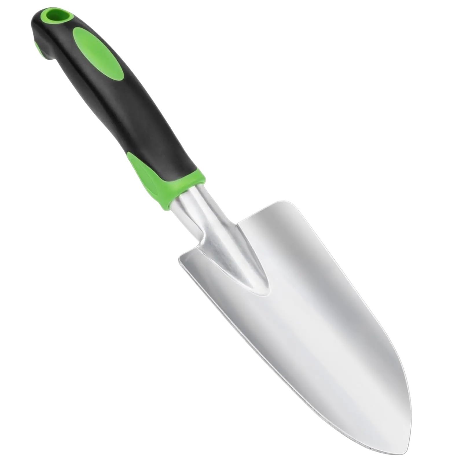 Handgabel Gartenkelle & breite Handschaufel mit spitzer Spitze und weichem, gummiertem, rutschfestem, ergonomischem Griff for Pflanzen, Umpflanzen, Jäten Mokka(A)