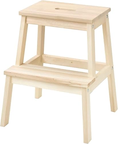 Escalón utilitario de madera, beige nuevo