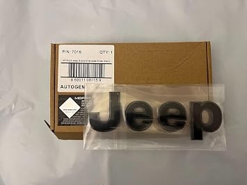 Autogem 20192023 Jeep Grand Cherokee Front Grille Emblem Black Finish, Durable ABS Replacement, Easy Installation