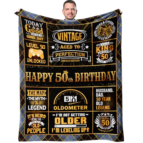 Fluxflix 50th Birthday Gifts for Him - 50 Year Old
