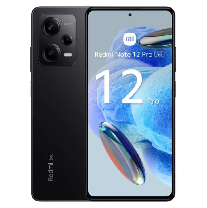 Xiaomi Redmi Note 12 Pro 5G Midnight Black 8GB RAM 256GB ROM [Versione Globale]