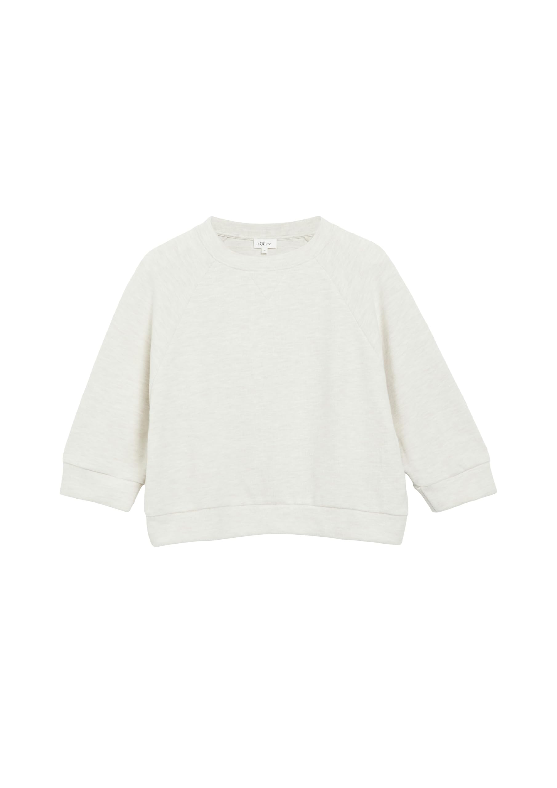s.Oliver Weiches Sweatshirt mit 3/4-Ärmeln