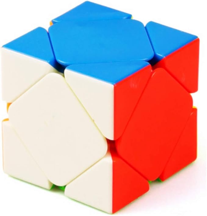 QiYi Skew Ultimate Stickerless Magic Cube Skew Stickerless Speed Cube Puzzle Corner Twist Toys for Kids