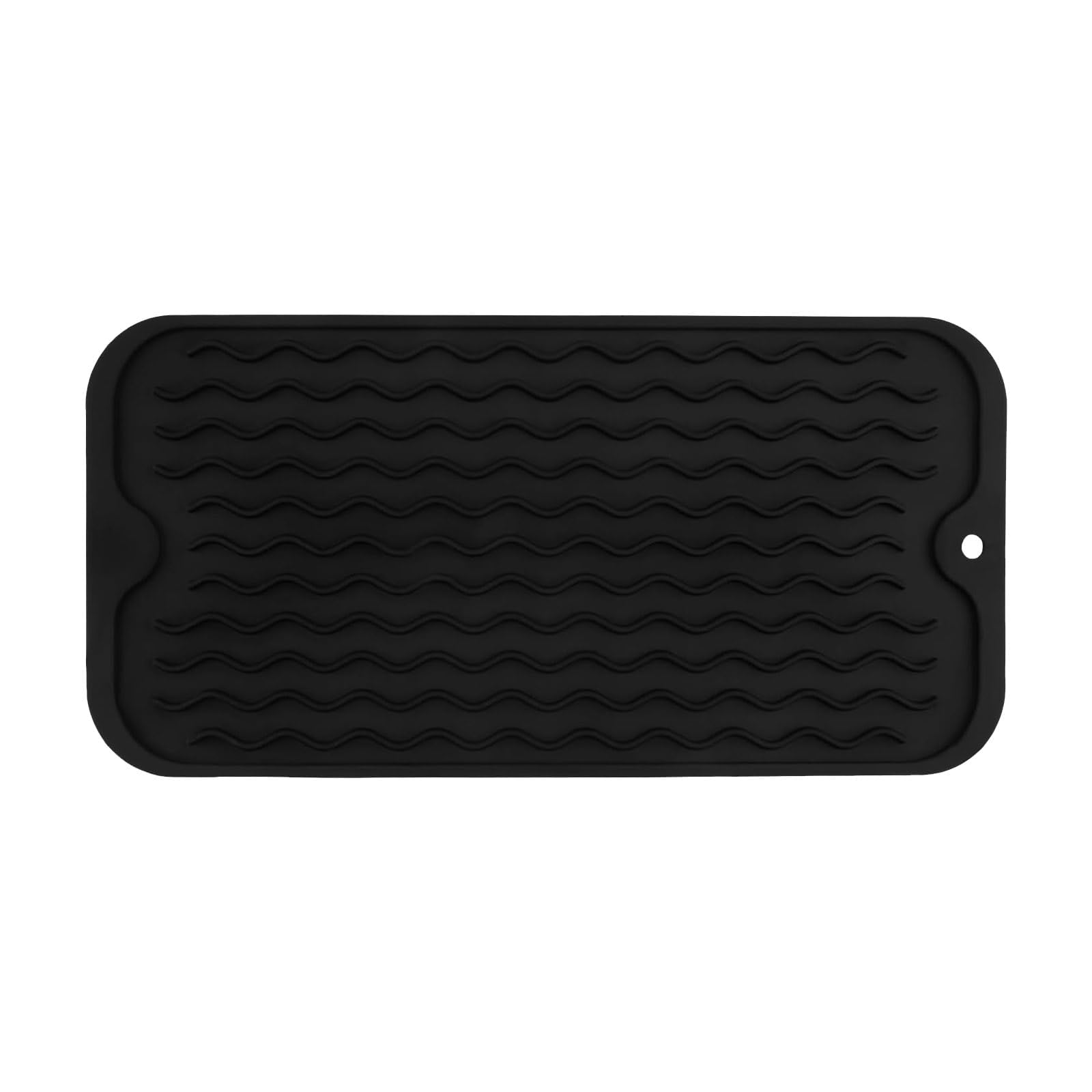 Tappetino Antigoccia In Silicone Per Cucina | 44x20 Cm, Nero, Resistente Al Calore, Lavabile - Foto 5