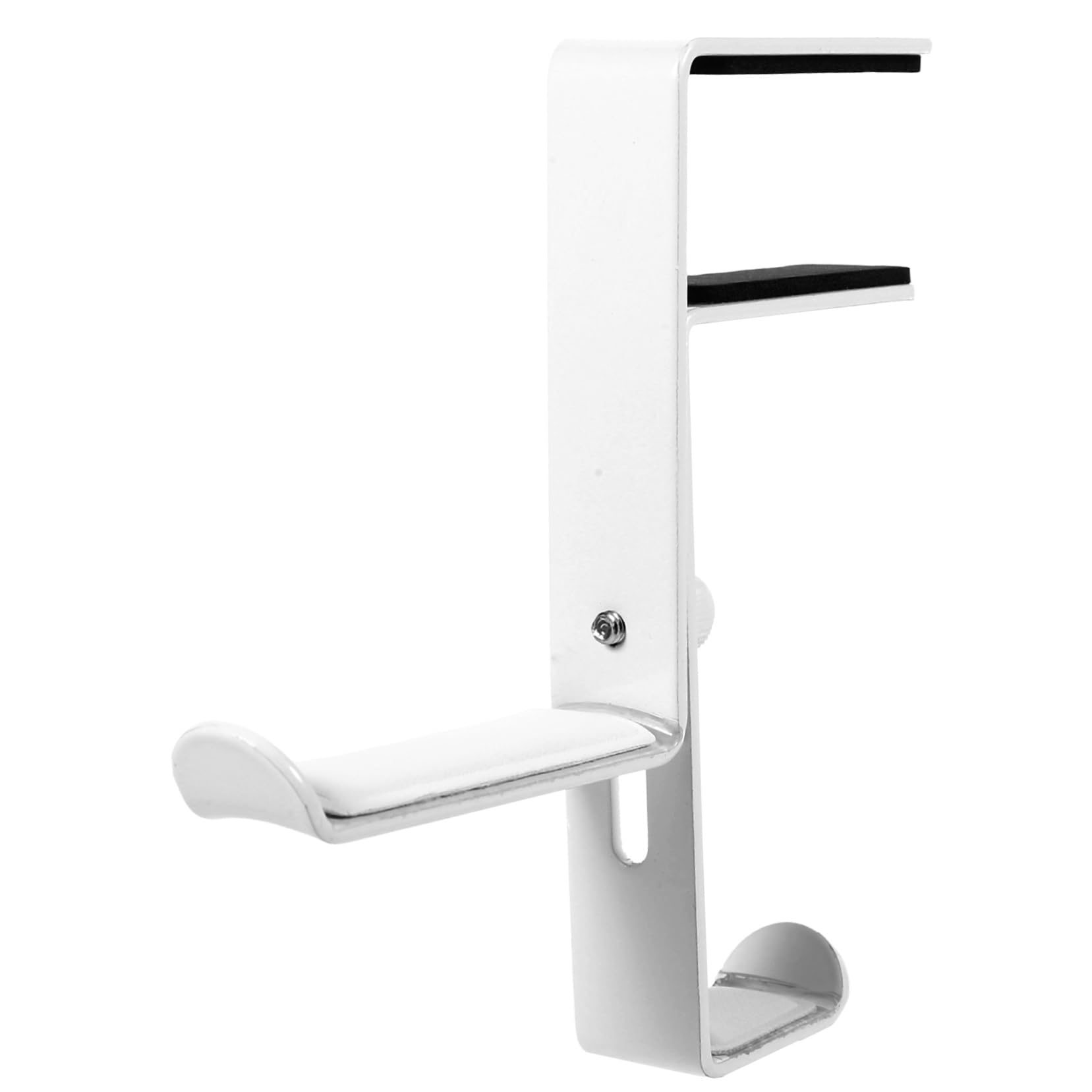 Artibetter 3piezas Soporte Para Auriculares Ajustable Gancho Bajo Escritorio Instalación Sin Perforación Soporte De Metal Para Gaming Protección De Pu Diseño Curvado y Elevado