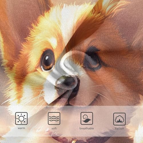 Cotton Girls Underwear Toddler Cute Corgi Puppy Heart Cute Panties Girl Fun Print Undies Kids Briefs 2t3