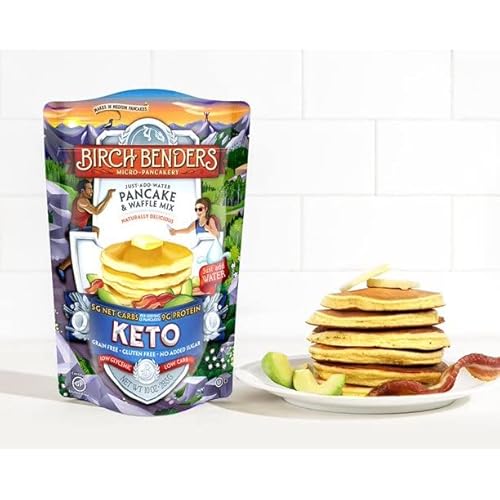 Birch Benders Keto Bundle. 1 Each. Keto Syrup Maple Vanilla Flavor 13 Oz And 1 Pancake And Waffle Mix Keto Carb Friendly 10 Oz Bag. Dmc Spoon Included #TOP4