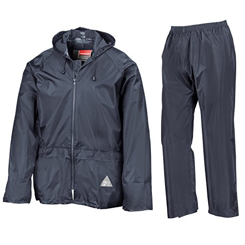 Result Waterproof Jacket/Trouser Suit in Carry Bag Navy L