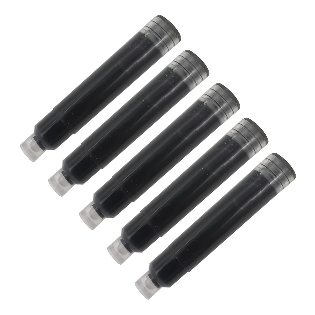 SIPLIV 40 Pcs 2.6 mm Bore Diameter Black Short Paragraph(39mm) Ink Cartridges Suit for SIPLIV Handcrafted Brass Wooden Fountain Pen Short Paragraph Pocket Mini Travel Pen - Image 3