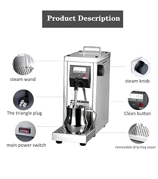 Amazon | 業務用エスプレッソマシン、スチームミルクバブル