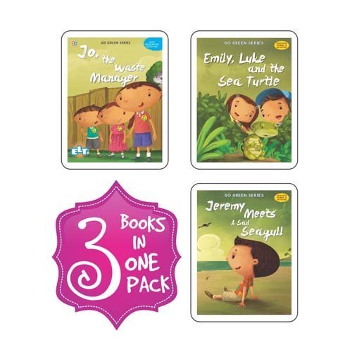 Picture books- Go Green Series Books (Pack of 3 Books) - Engaging Value Books For Kids
