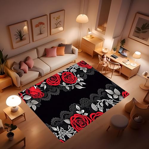 Tapete Decorativo SOFERI 80x60 pulgadas Rojo miniatura 3