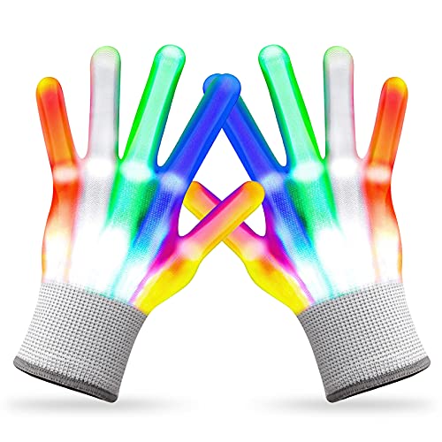 Dilabnda LED Leucht Handschuhe Blitzhandschuhe Spielzeug for...