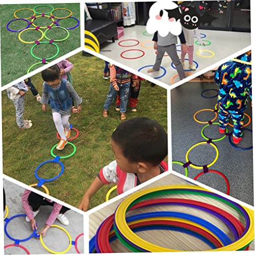 Hopscotch Ring Game Multi-gekleurde plastic ringen en connectoren voor binnen- of buitengebruik Creative Play Set voor… - Image 7