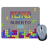 LolaPix Alfombrilla ratón Juego Retro. Regalo Friki Personalizado. Varios Modelos. Forma Rectangular. Tamaño 18x22cm. Juego Retro