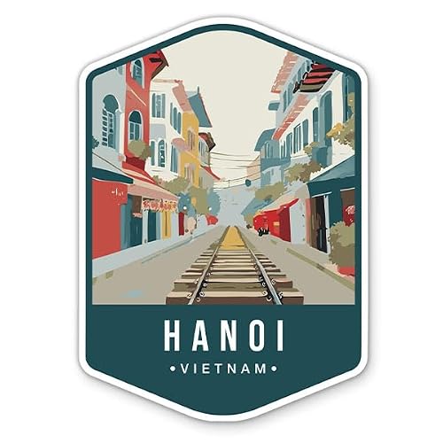 Hanoi Vietnam Sticker, 3 in