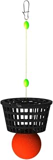 Esparcidor de cebo flotante desmontable, con bola flotante EVA, para fundición de larga distancia, dispositivo de liberación automática de señuelo, para pesca de invierno en ríos, lagos