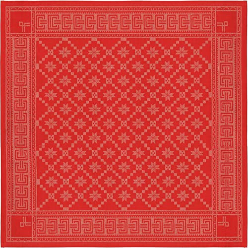 Ekelund - Tischdecke Åttebladrose 330 80x80 cm 55% Baumwolle 45% Leinen