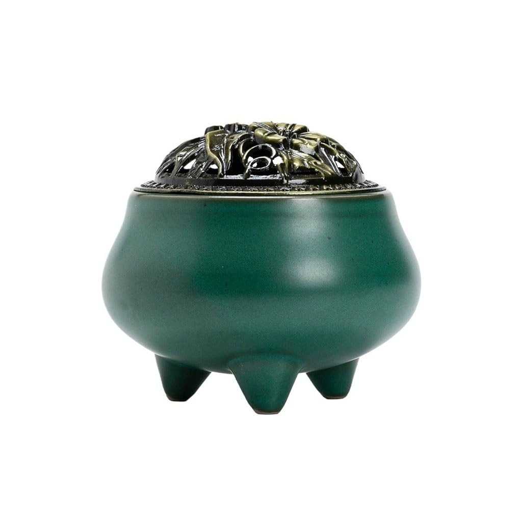 Incense Burner Indoor Retro Incense Burner Tray Home Chinese Style Ceramic Line Waterfall Incense Burne